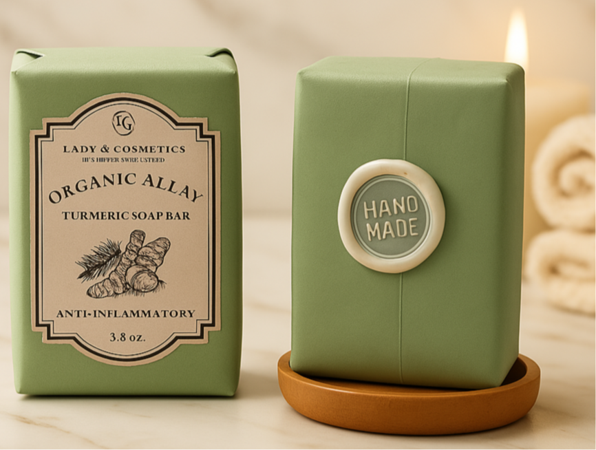 Organic Turmeric Face & Body Soap Bar