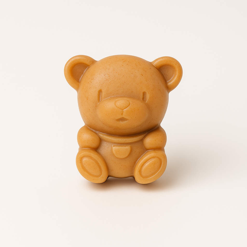Turmeric Kids Soap Bar – Gentle Cleansing with Lion, Hippo & Teddy Bear Shapes Natural & Fun Bath Time