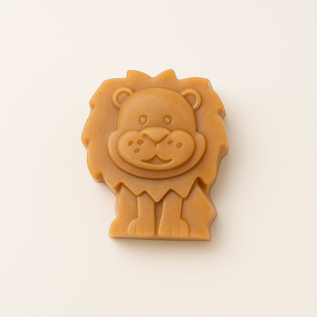 Turmeric Kids Soap Bar – Gentle Cleansing with Lion, Hippo & Teddy Bear Shapes Natural & Fun Bath Time